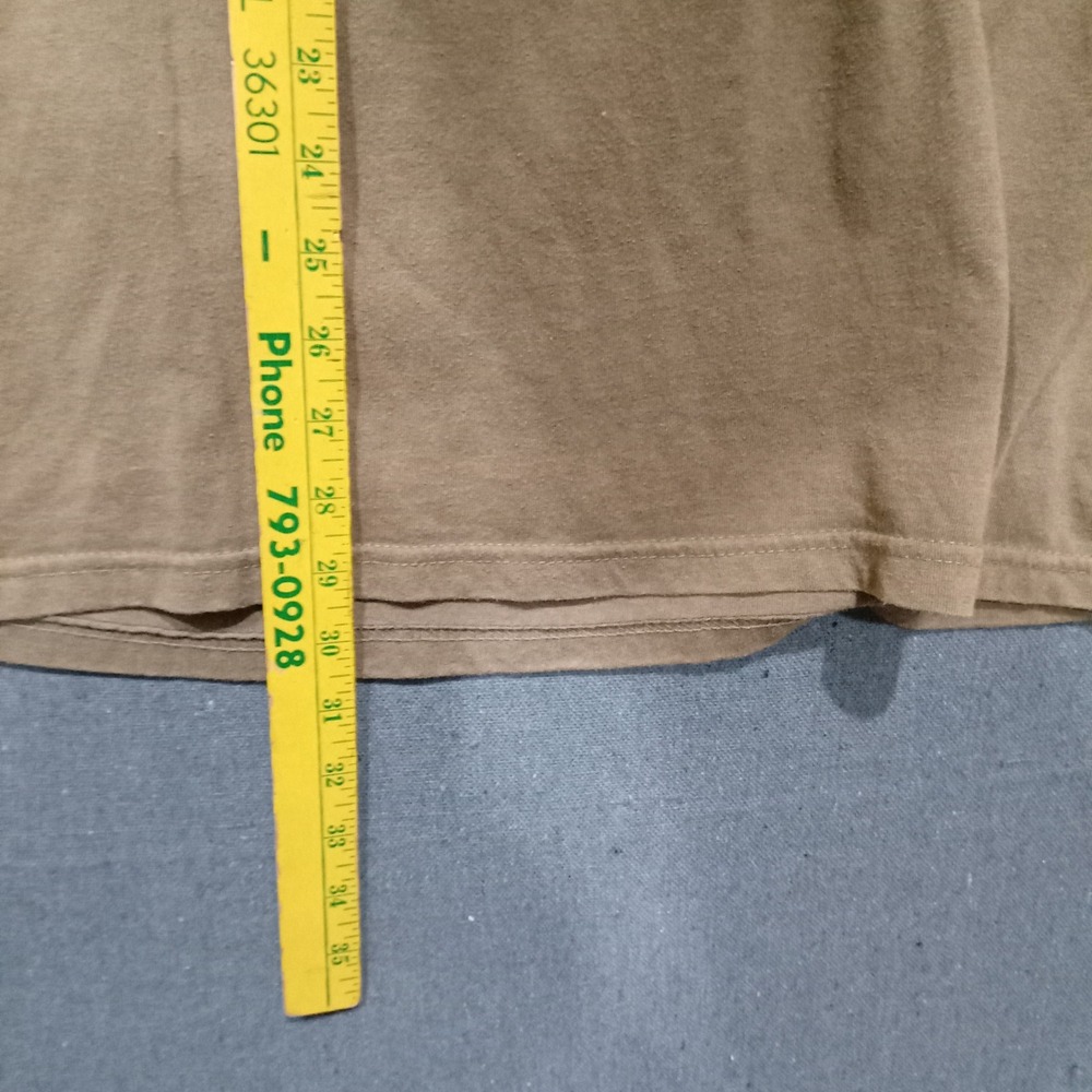 Harley-Davidson Mens Long Sleeve Graphic T-Shirt Tan Dothan Alabama Eagle L - Picture 9 of 9